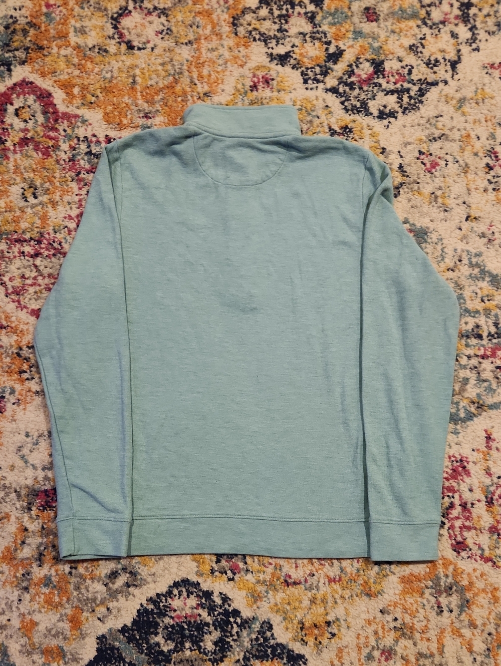 Vineyard Vines Boys Aqua Quarter-Zip Pullover - Picture 2 of 6